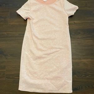 Pink blush maternity dress